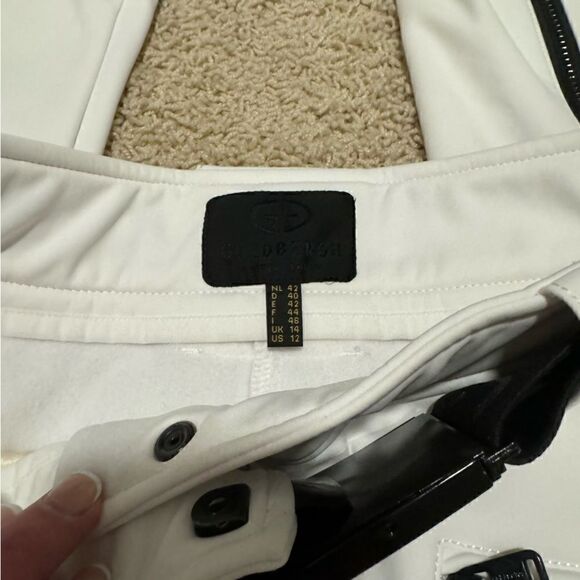 Goldbergh Pippa Brooke Ski Pants Waterproof White Black Worn Once US 12 - Picture 5 of 9